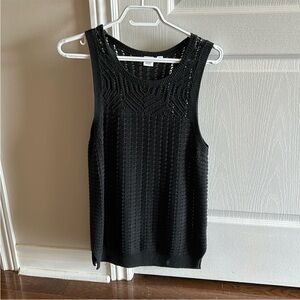 GAP Black Crochet Knit Top - Size XS- NWOT
